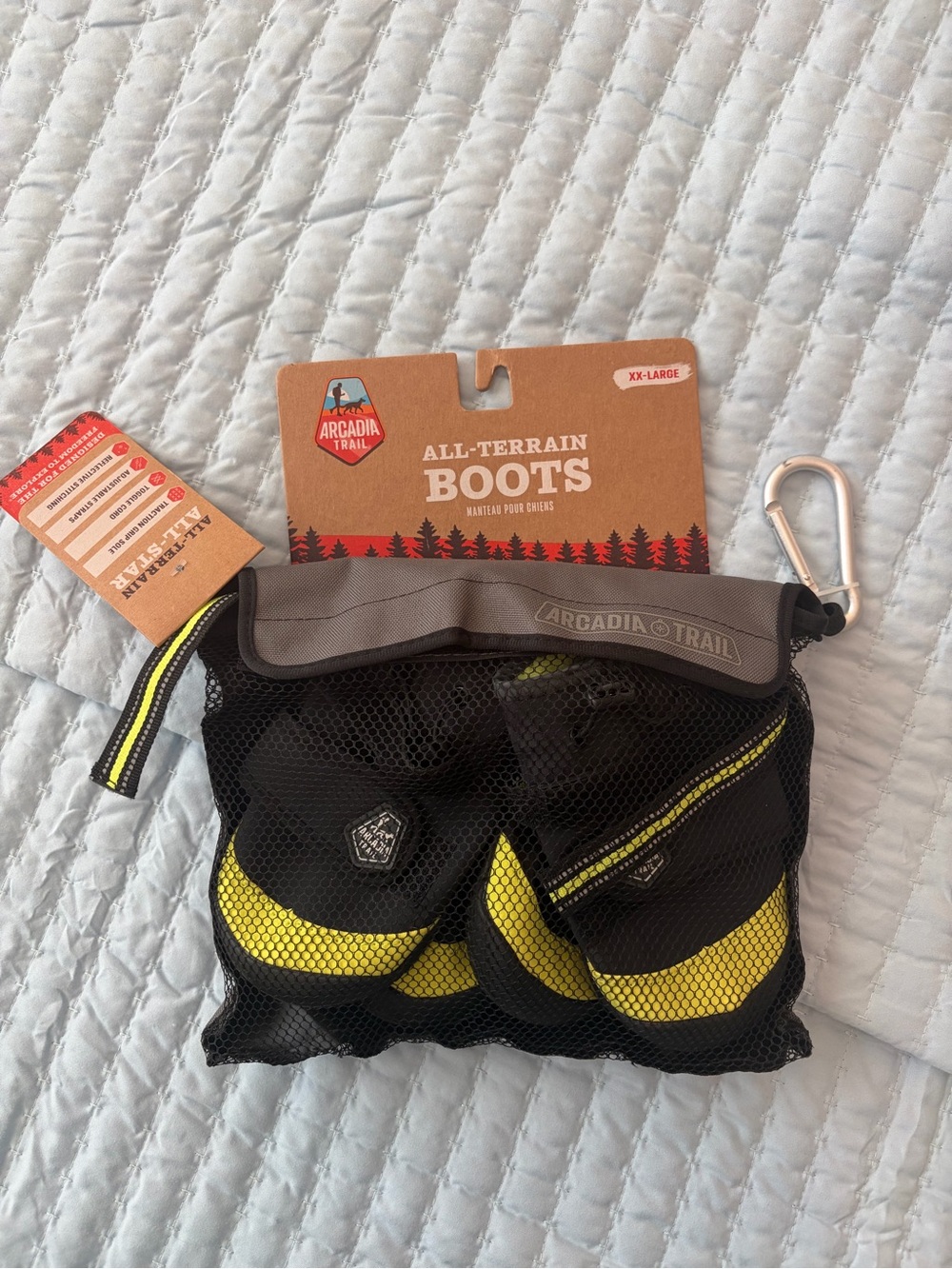 Arcadia All-Terrain Dog Boots - Black & Yellow